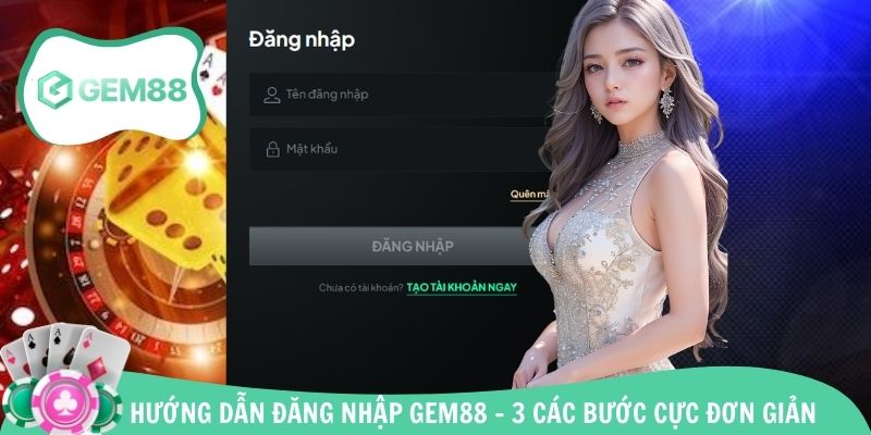 Hướng dẫn đăng nhập Gem88 thành công chỉ bằng 3 bước
